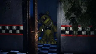 Golden Freddy OPENED The Kitchen Door And Came Out.. || FNAF Back In The 80's