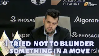 Ian Nepomniachtchi Calls Out GM Maurice For His Absurd Question | Game 10 Post Match Conference WCC