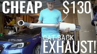 THE CHEAPEST CAT-BACK EXHAUST FOR 2015-2019 SUBARU WRX/STI | AMAZON/eBay FIND!