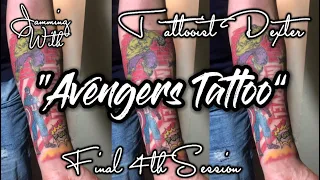 Marvel Tattoo Timelapse - Last Session