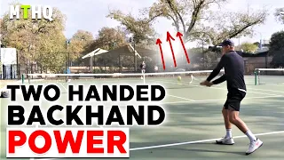 How To Add CONSISTENT POWER To Your TWO HANDED BACKHAND