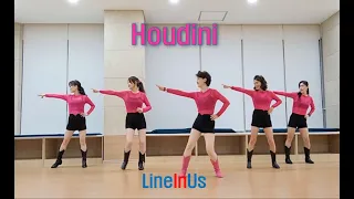 [초중급]  Houdini Line Dance (Dance & Count) [Lineinus]