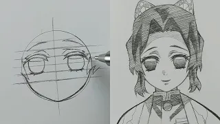 How To Draw Shinobu Kocho With Ease! | 鬼滅の刃 | ss_art1