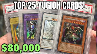 My Top 25 Rarest & Most Expensive Yugioh Cards!