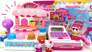 20 Minutes Satisfying with Unboxing Cute Pink Ice Cream Store Cash Register ASMR | Review Toys