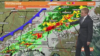 TIMELINE: Overnight storms for Wednesday morning ( 6 a.m. update 11/29/22)