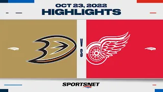 NHL Highlights | Ducks vs. Red Wings - October 23, 2022