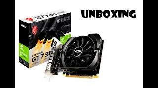 Unboxing: MSI GeForce gt 730 4gb