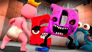 NIGHTMARE ALPHABET LORE VS RAINBOW FRIENDS VS 3D SANIC CLONES MEMES In Garry`s Mod!