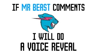 If Mr Beast Comments, I will do real VOICE REVEAL!