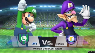 Mario Sports Superstars - Luigi/Mario Vs. Waluigi/Donkey Kong