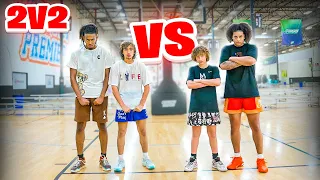 INTENSE 2v2 Basketball Cam Wilder & Nelson vs Lavar & Noah!