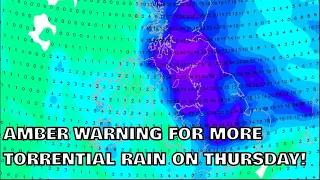 Amber Warning for More Torrential Rain on Thursday! 22nd May 2024