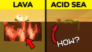 REALISTIC LAVA and ACID SEA in Melon Playground? Tutorial