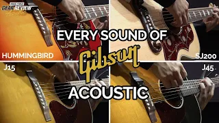 [Gibson Acoustic Review] SJ200 VS Hummingbird VS J45 VS J15