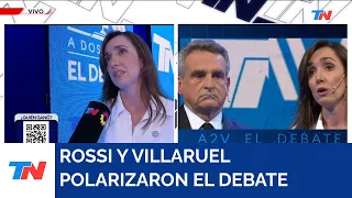 Victoria Villaruel respondió al fuerte cruce de Agustín Rossi en el debate vicepresidencial