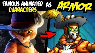 What if FAMOUS ANIMATED CHARACTERS Were FANTASY WARRIORS?! (Stories & Speedpaint)