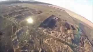 01.29.2015 Drone footage shows the war torn remains of Donetsk airport. Ukraine news today.