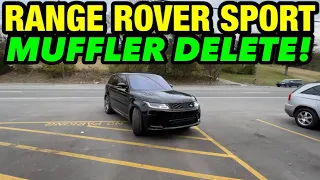 2018 Land Rover Range Rover Sport 3.0L V6 DUAL EXHAUST w/ MUFFLER DELETE!