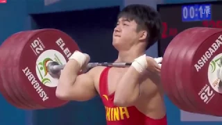 Tian Tao (96 kg) Clean & Jerk 226 kg - 2018 World Weightlifting Championships