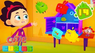 Cutie Cubies 🎲 Episode 14 🏡 Cubo - House 🧁 Episodes collection - Moolt Kids Toons