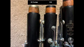 Buffet S1 vs Buffet BC20 / RC Prestige vs Buffet R13 Technical Comparison