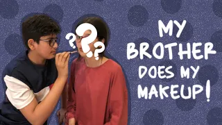 My brother does my Makeup | I REGRET | Maimoona Khan