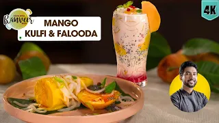 सिर्फ 3 चीज़ों से मैंगो कुल्फी | Mango Kulfi Falooda | घर पे फालूदा | Easy Falooda sev | Chef Ranveer