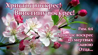 ХРИСТОС ВОСКРЕС! С светлым праздником Пасхи! Красивая открытка поздравление