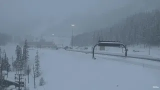 Winter weather in Colorado: Snow falling in mountains west of Denver