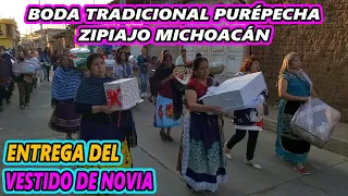 BODA TRADICIONAL PURÉPECHA DE 3 DIAS EN ZIPIAJO MICHOACÁN / ENTREGA DEL VESTIDO Y SACAR A LANOVIA