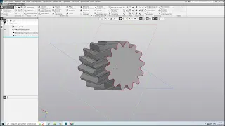 Как сделать ШЕВРОННУЮ шестерню в Компас 3D