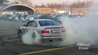 BMW M3 E46 AMAZING BURNOUT and DRIFT