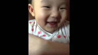 My 4 months old baby's first laugh