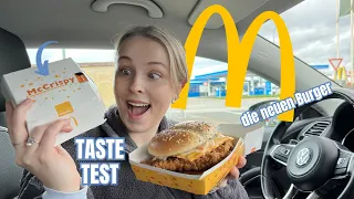 Wie schmecken die NEUEN Burger von MC'DONALDS?! 🧐🍔