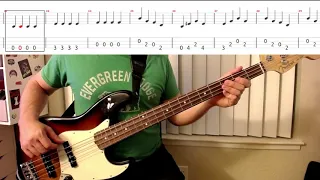 The Beatles - Eight Days A Week (Bass Cover) (Bass only) (Play-along tab)