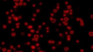 Flying Heart❤️Heart Neon Lights Love Heart Background Video Loop [3 Hours]