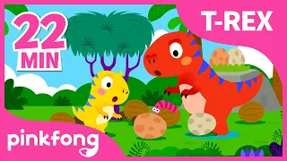 Kumpulan lagu bayi T-rex | Lagu dinosaurus | T rex T rex itu namanya | Lagu Anak Pinkfong Baby Shark