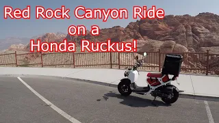 Red Rock Canyon ride on a Honda Ruckus