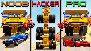 Beamng drive - NOOB vs PRO vs HACKER crashes #3