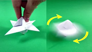 How to make a paper Spinning top. Paper Spinning top.