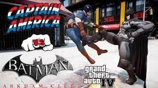 CAPTAIN AMERICA VS BATMAN - EPIC BATTLE - Grand Theft Auto