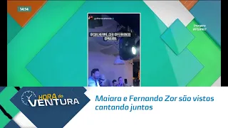 Maiara e Fernando Zor são vistos cantando juntos em casamento