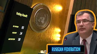 UN General Assembly votes to suspend Russia from the Human Rights Council (7 April 2022)