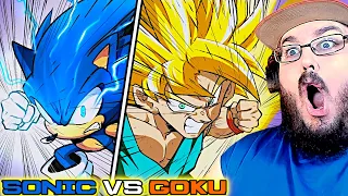 Sonic VS Goku Part 1 & 2 Comic Dub (Sonic the Hedgehog X Dragon Ball Super) REACTION!!!