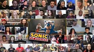 (10+ Youtubers) SONIC THE HEDGEHOG Official Trailer 2 REACTIONS MASHUP