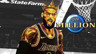 IF LeBron James WAS REALLY A KING!! KING JAMES 1 MILLION OVERALL In NBA 2K