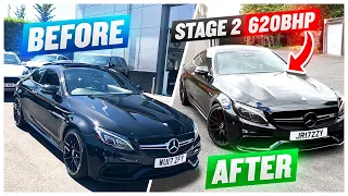 Building a 620 BHP C63s AMG in 5 Minutes 🔥🤯 **COMPLETE TRANSFORMATION**