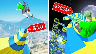 1$ Wasserrutsche vs 100.000.000,00$ Wasserrutsche in GTA 5!