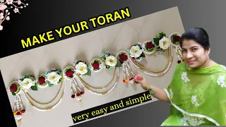 How to Make Door Hanging Toran | Toran Making Ideas | Designer Toran Making At Home | Diy Toran
